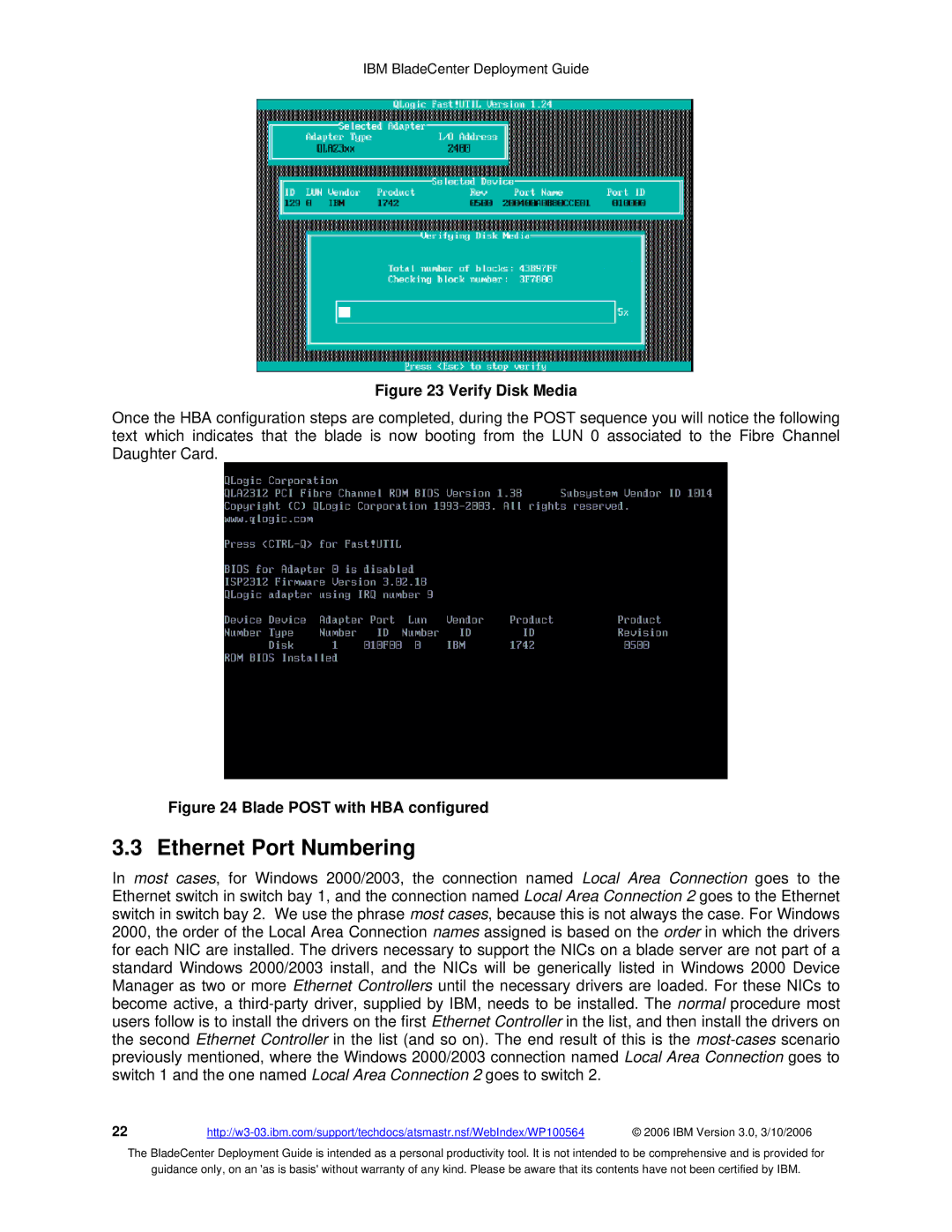 McDATA 8832 warranty Ethernet Port Numbering, Verify Disk Media 