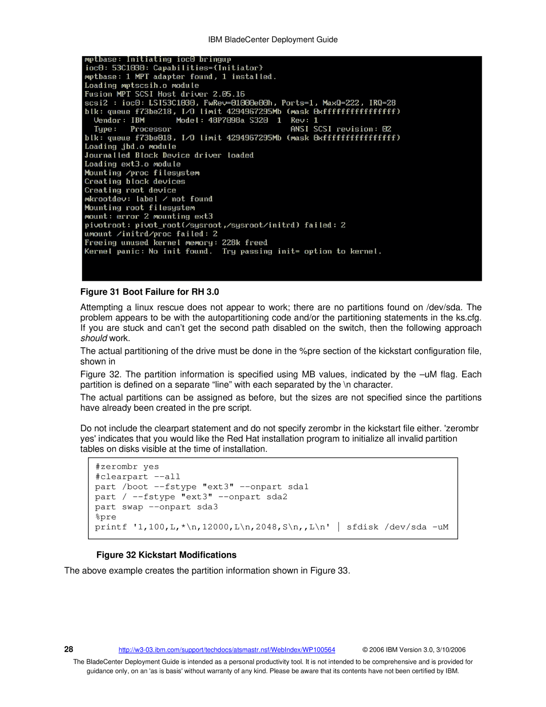 McDATA 8832 warranty Boot Failure for RH 