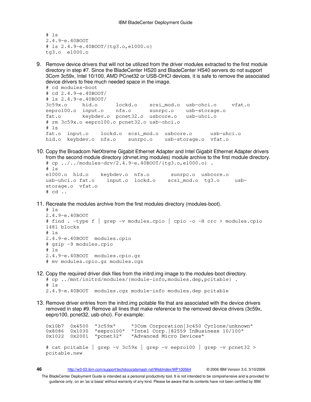 McDATA 8832 warranty IBM Version 3.0, 3/10/2006 