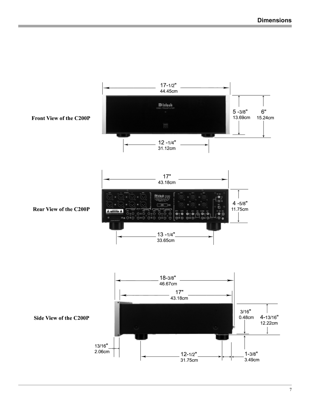 McIntosh C200 manual 12-1/2 