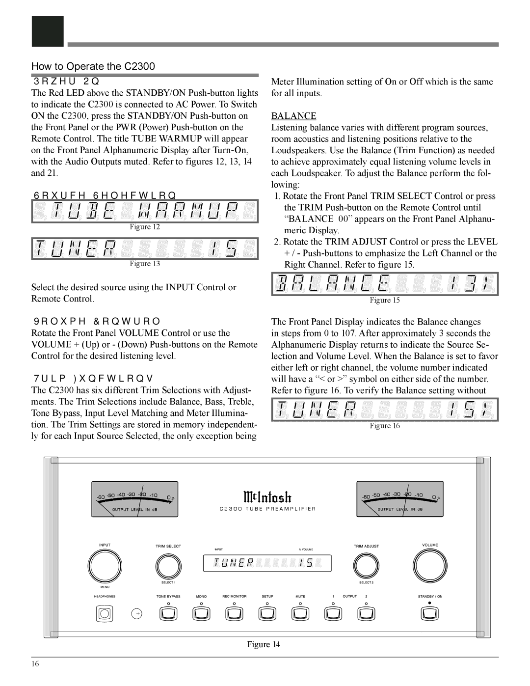 McIntosh owner manual How to Operate the C2300, Power On, Source Selection, Volume Control, Trim Functions 