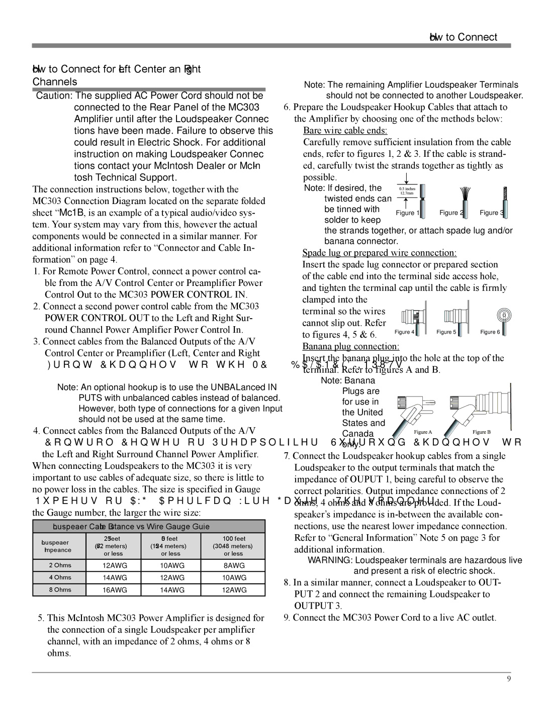 McIntosh MC303 owner manual Possible 