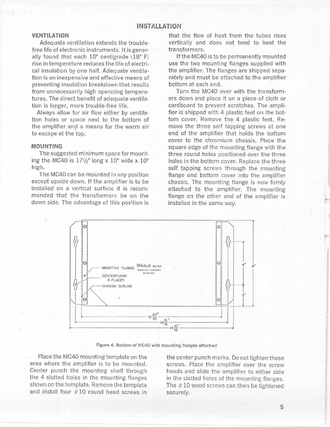 McIntosh MC40 manual 