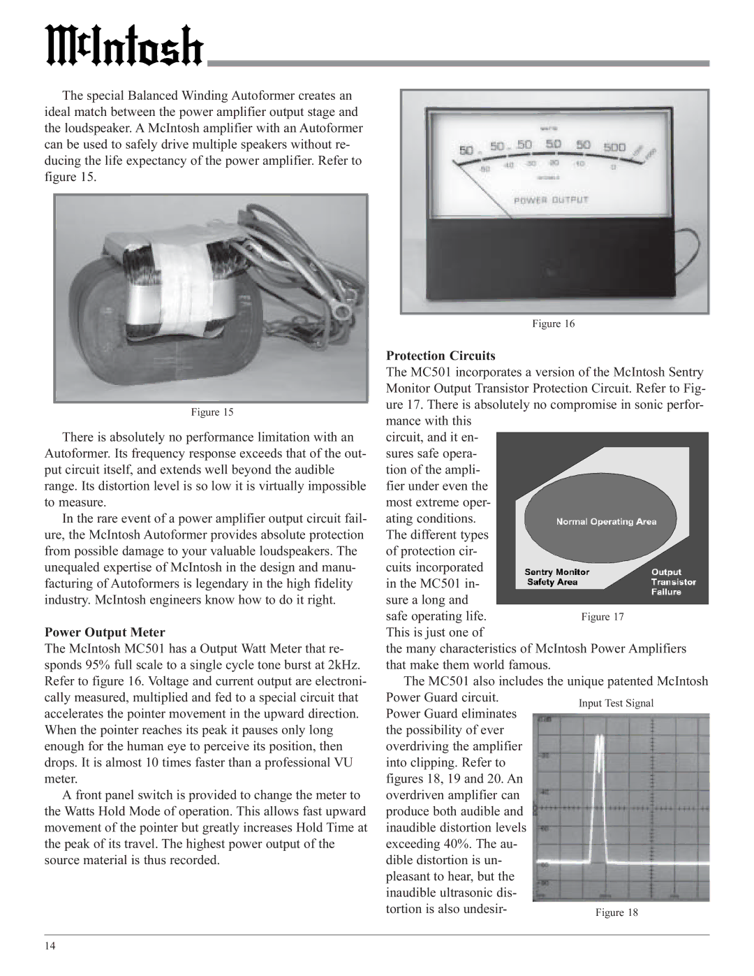 McIntosh MC501 owner manual 