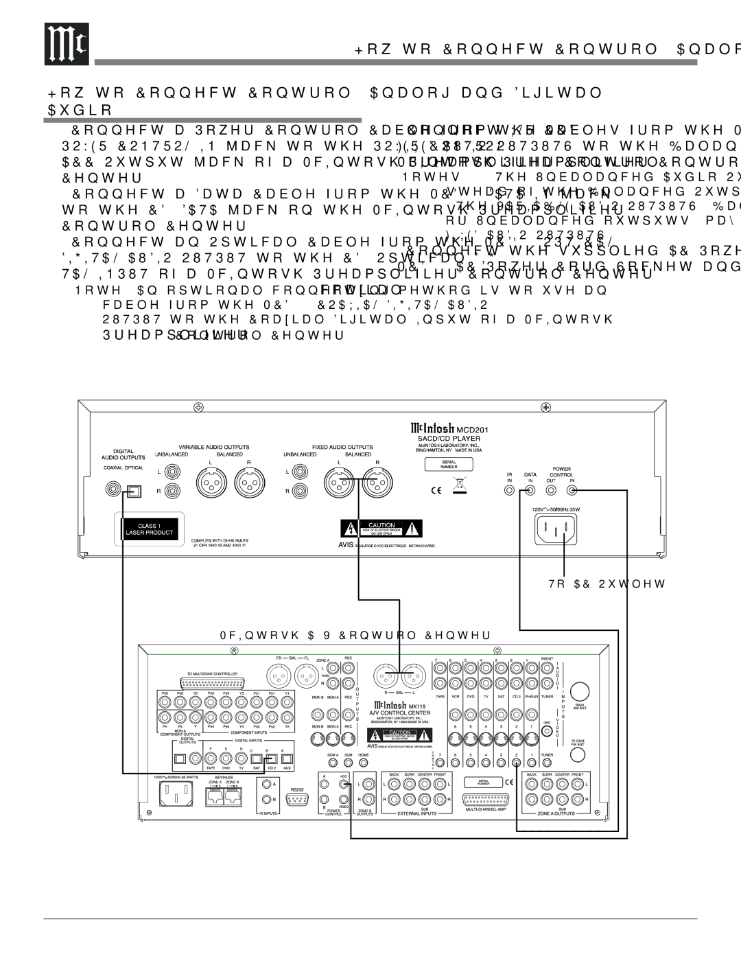 McIntosh MCD201 owner manual How to Connect Control, Analog and Digital Audio 