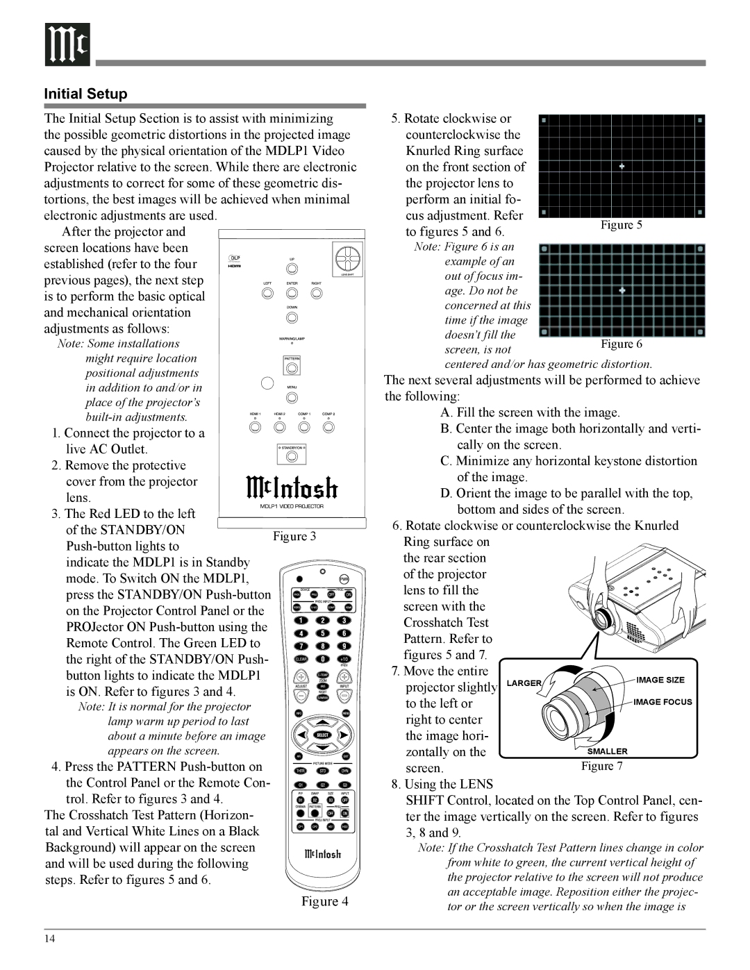 McIntosh MDLP1 owner manual Initial Setup 