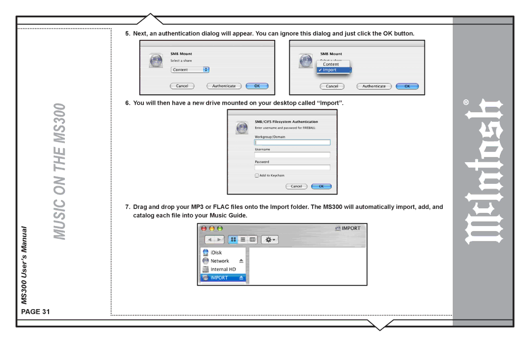 McIntosh user manual MS300 User’s 