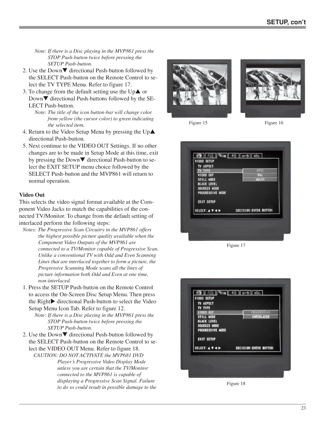 McIntosh MVP861 owner manual Video Out 