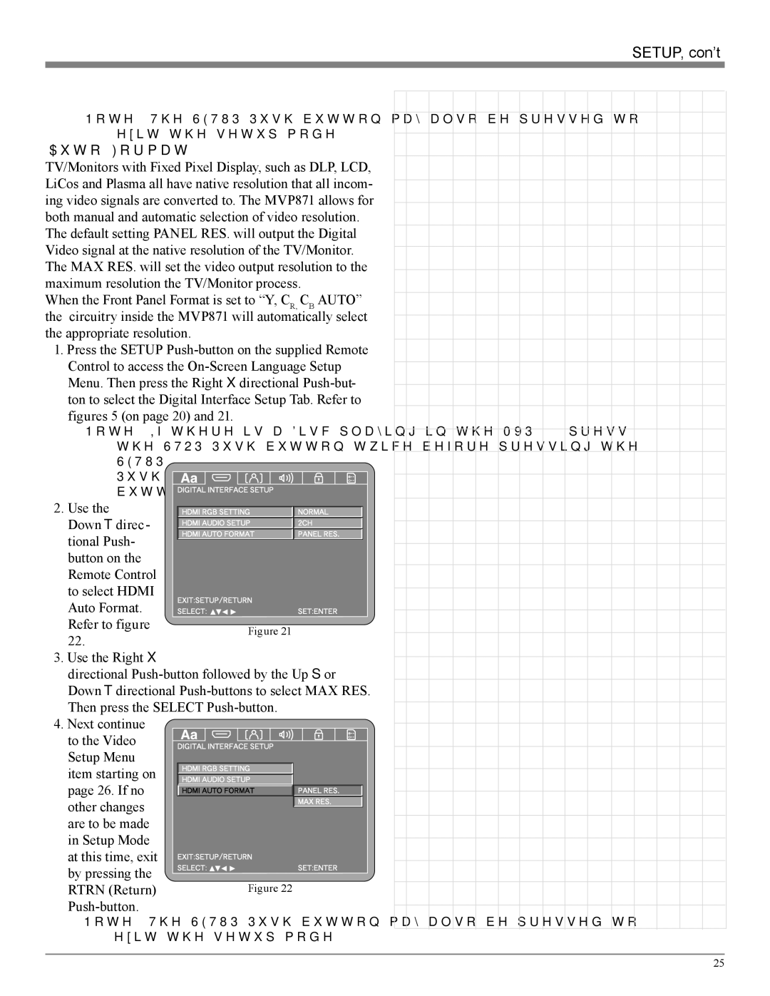 McIntosh MVP871 owner manual Auto Format, Figures 5 on page 20 