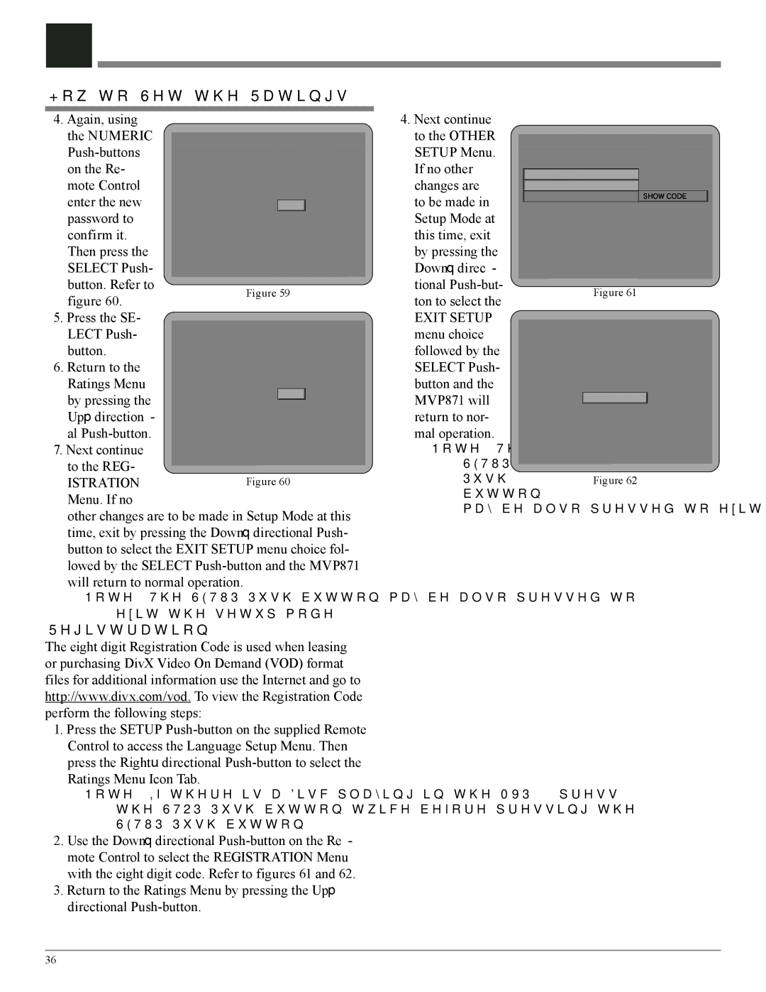 McIntosh MVP871 owner manual Registration, Exit Setup 