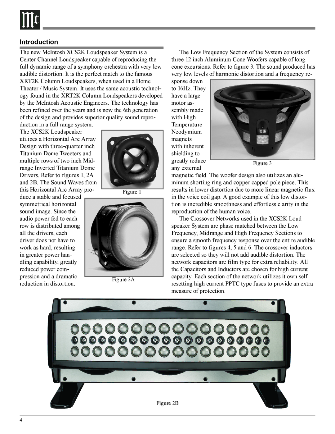 McIntosh XCS2K owner manual Introduction 