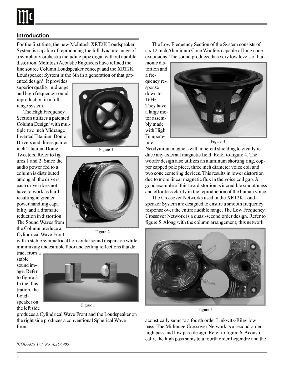 McIntosh XRT2K owner manual Introduction 