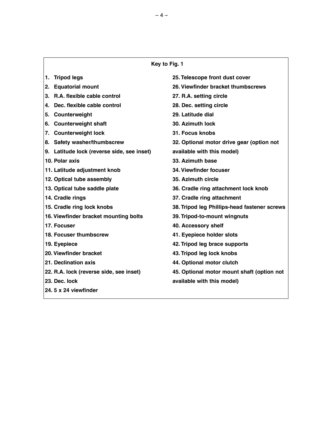 Meade 114 EQ-ASB instruction manual 