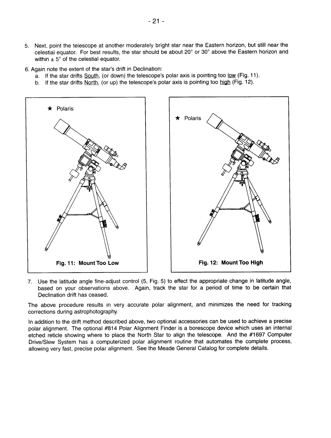 Meade 127ED, 178ED, 102ED, 152ED manual 