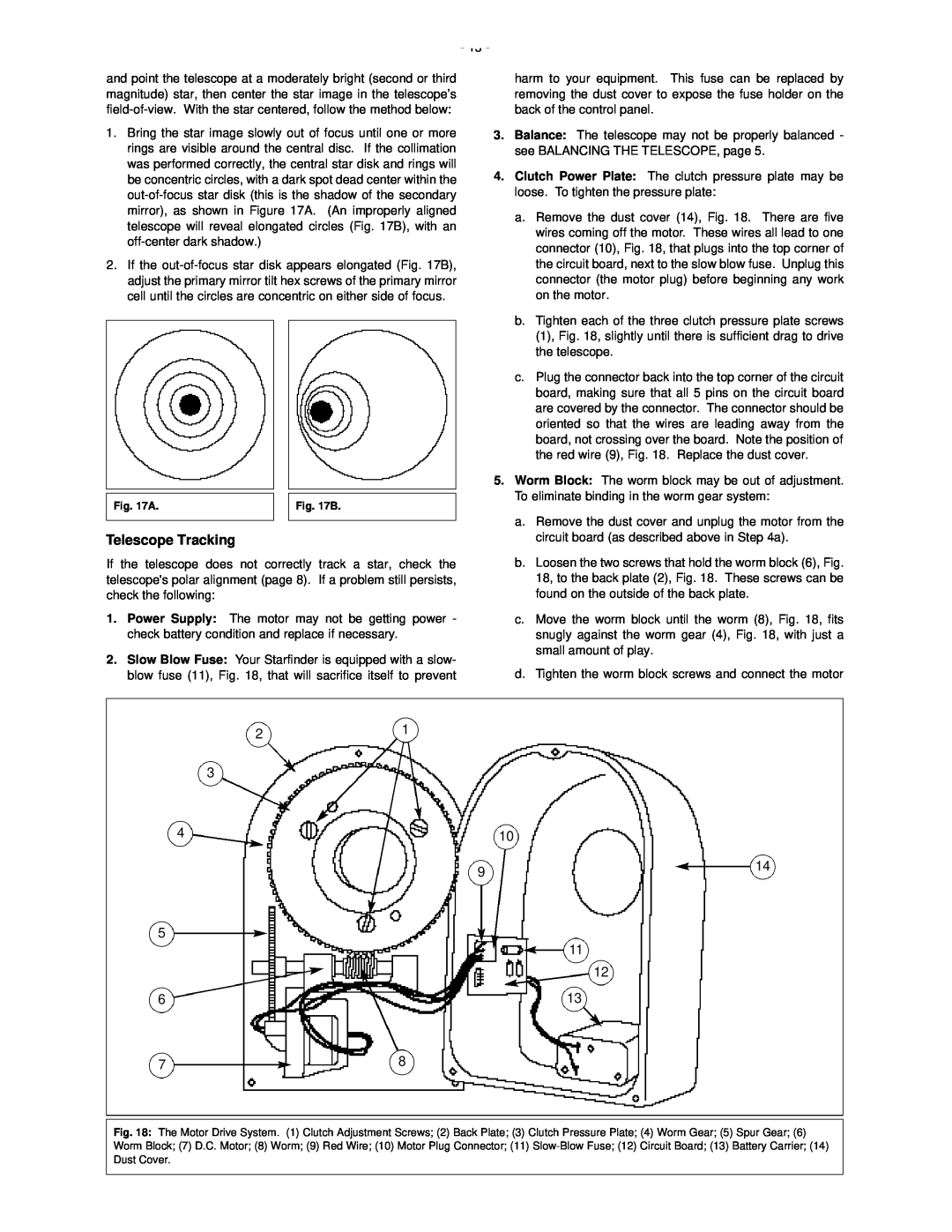 Meade 50 AZ-T instruction manual 914, Telescope Tracking 