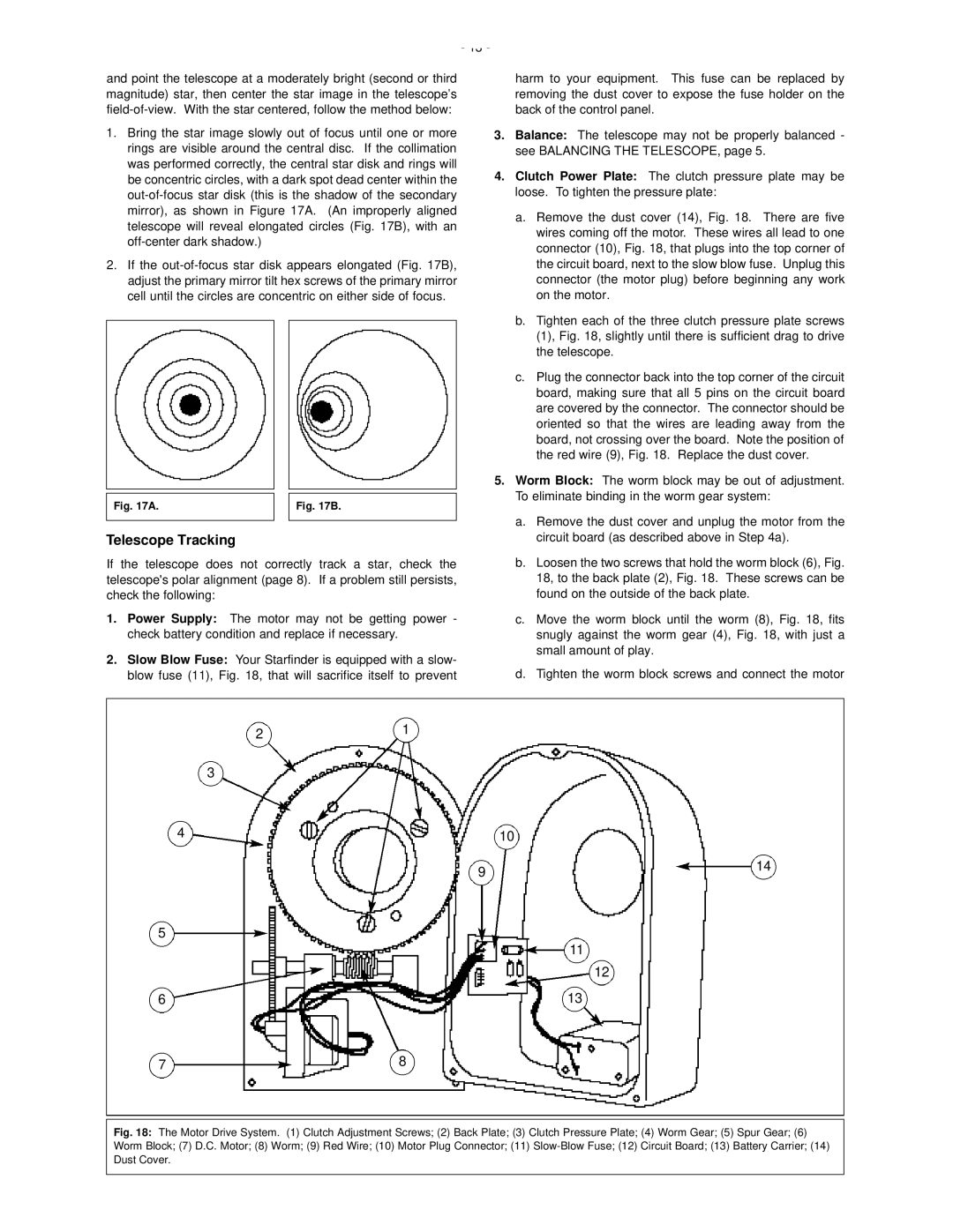 Meade 50 AZ-T instruction manual Telescope Tracking 