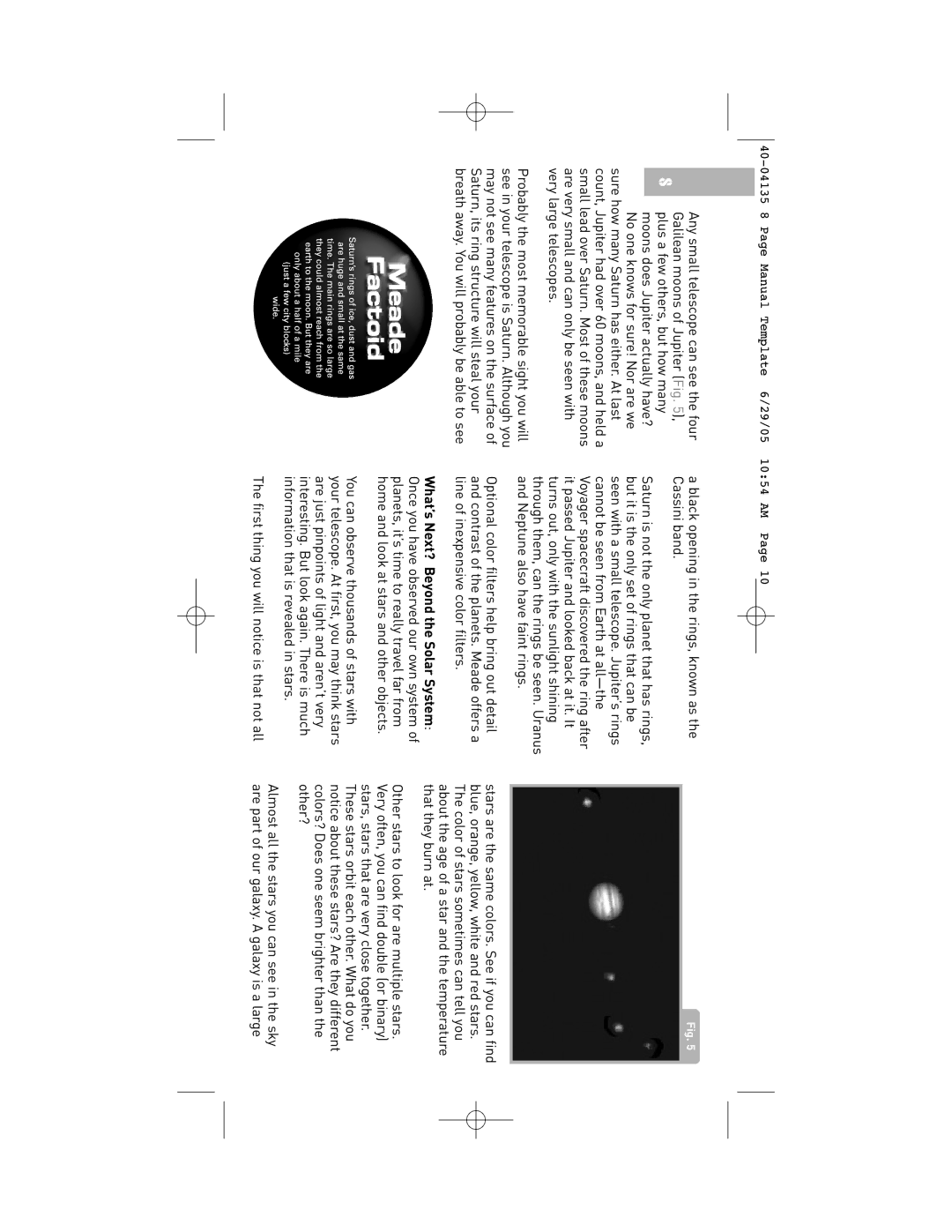 Meade 60AZ-A2 instruction manual 40-04135 8 Page Manual Template 6/29/05 1054 AM 