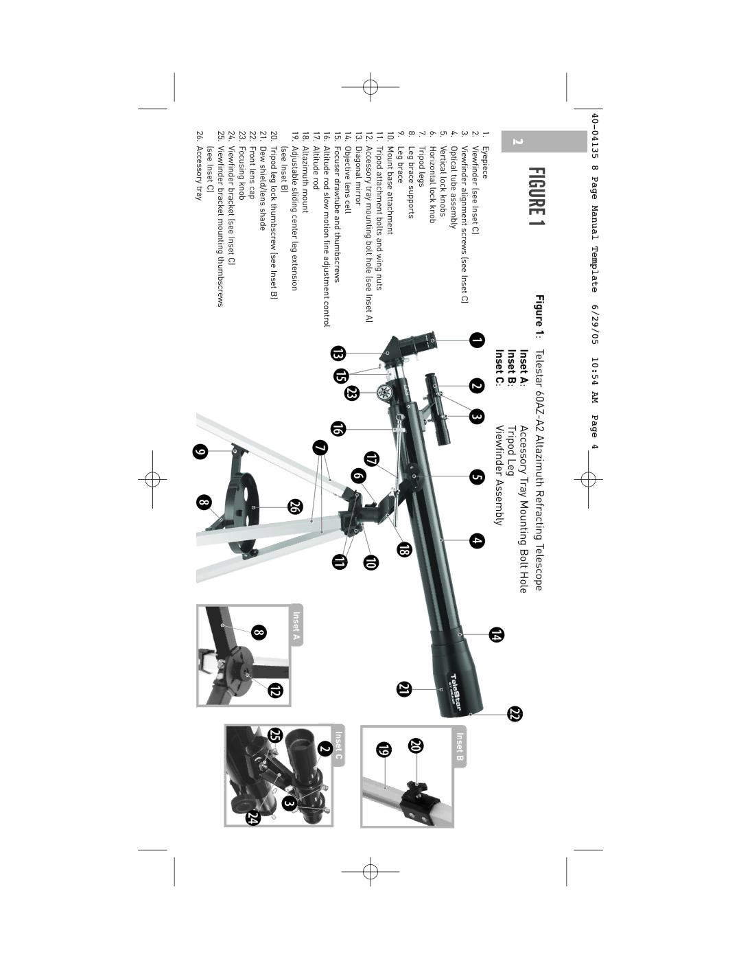 Meade 60AZ-A2 instruction manual D f e 