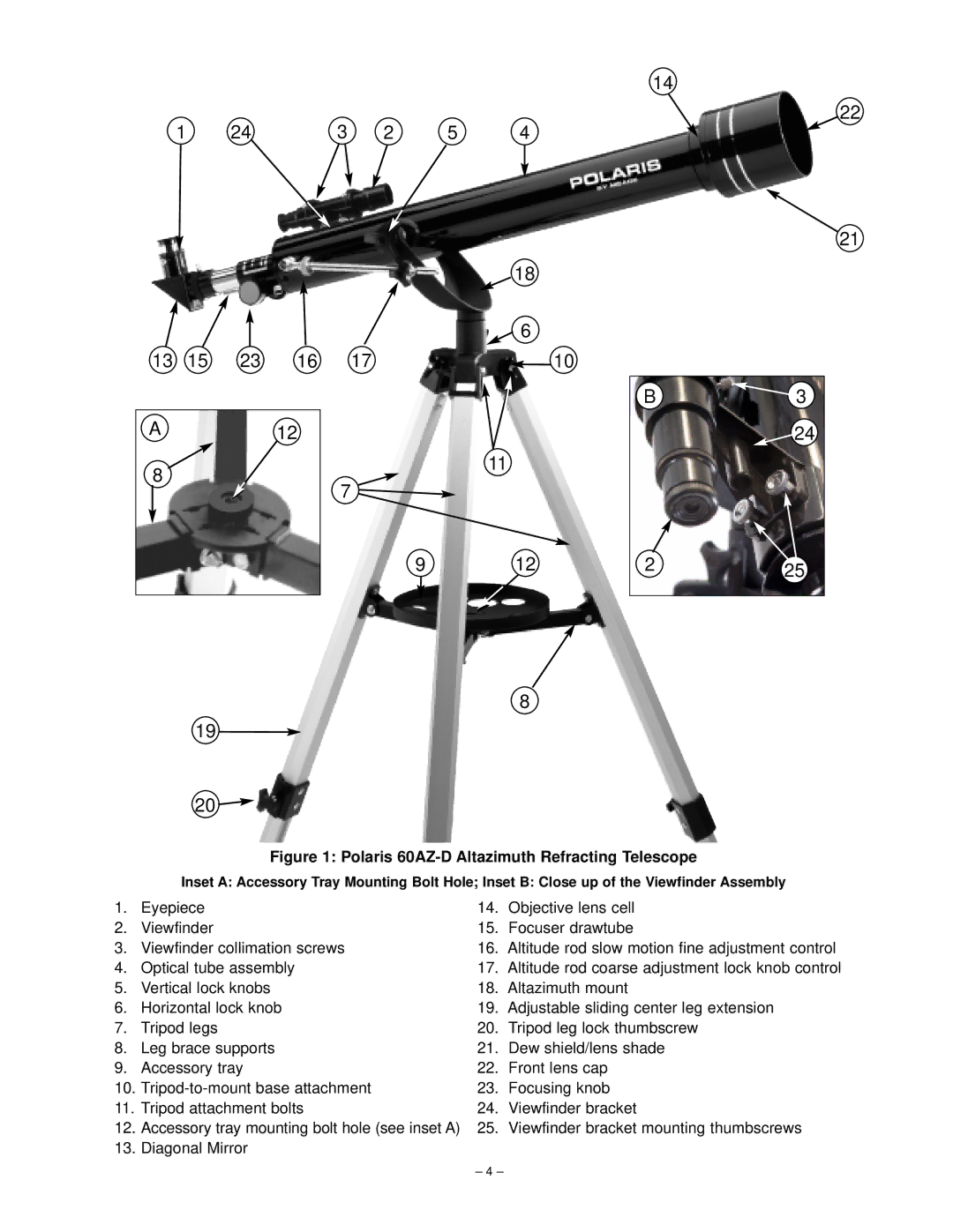 Meade 60AZ-D instruction manual A12 1710 225 