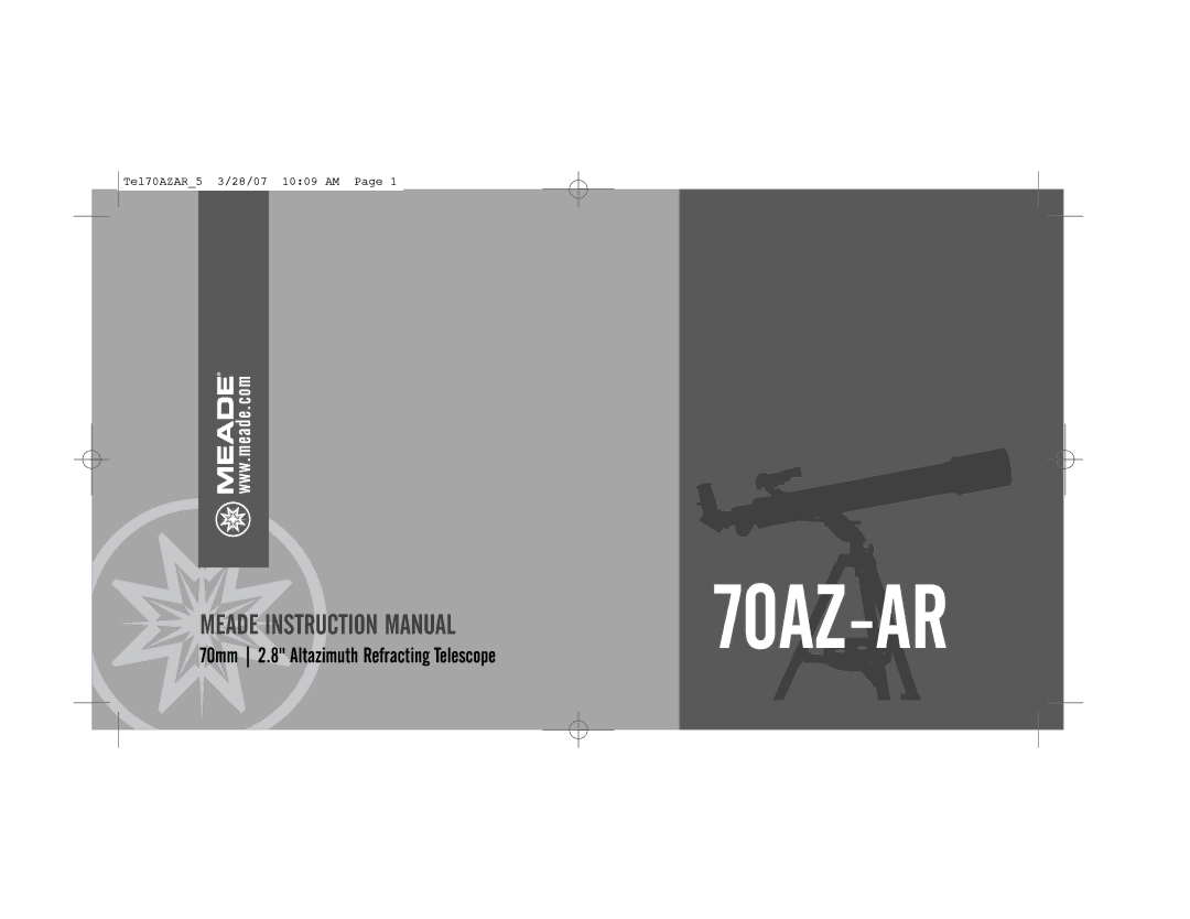 Meade 70AZ-AR instruction manual 