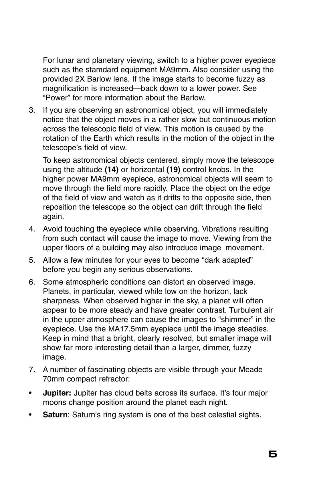 Meade 70AZ-T instruction manual 