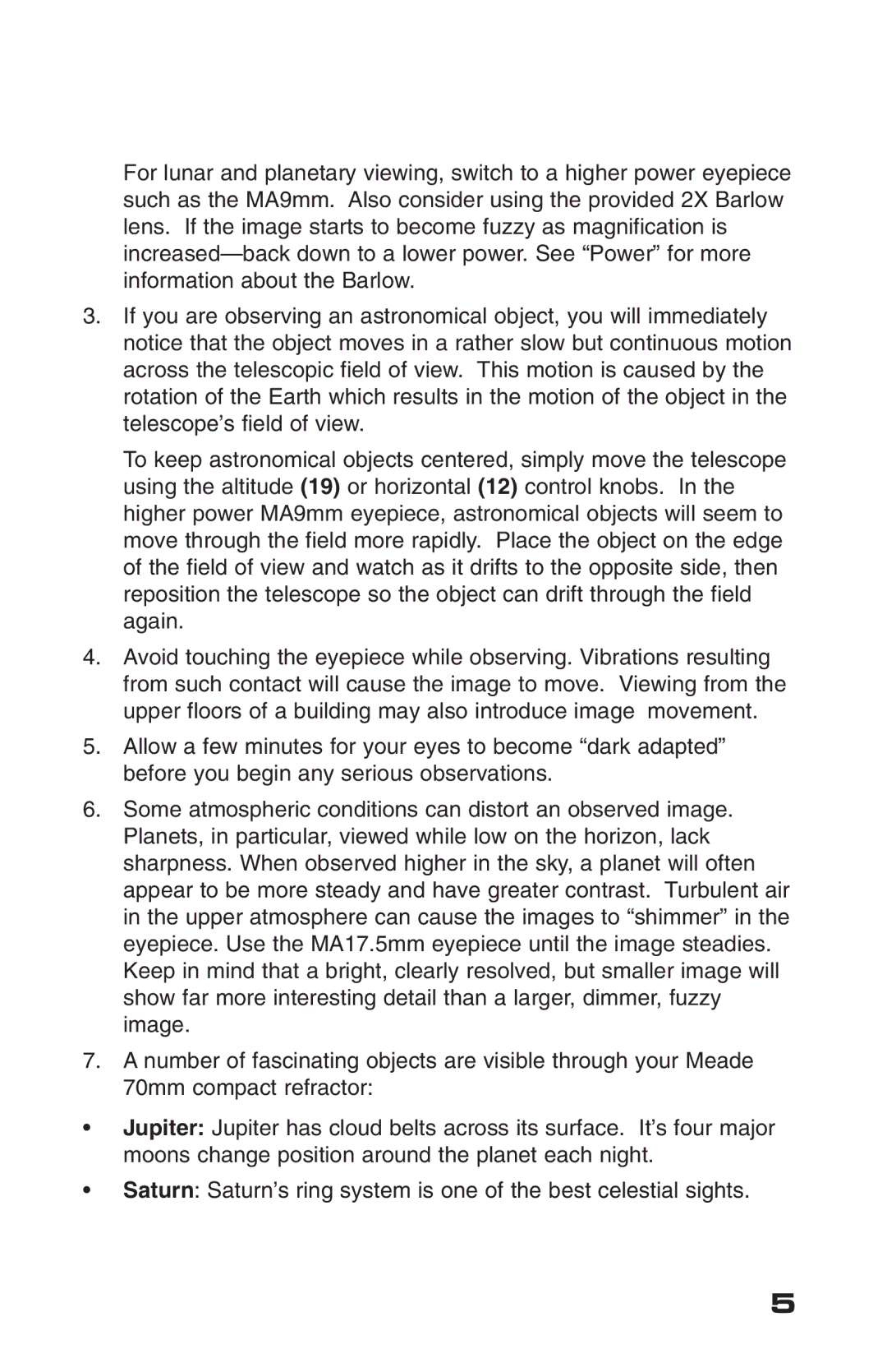 Meade 70AZ-TR instruction manual 