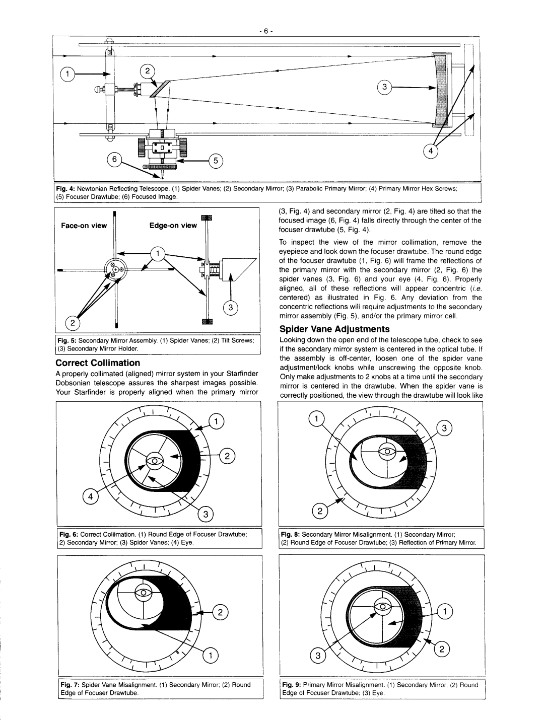 Meade 8, 6, 10 & 12.5 Starfinder manual 