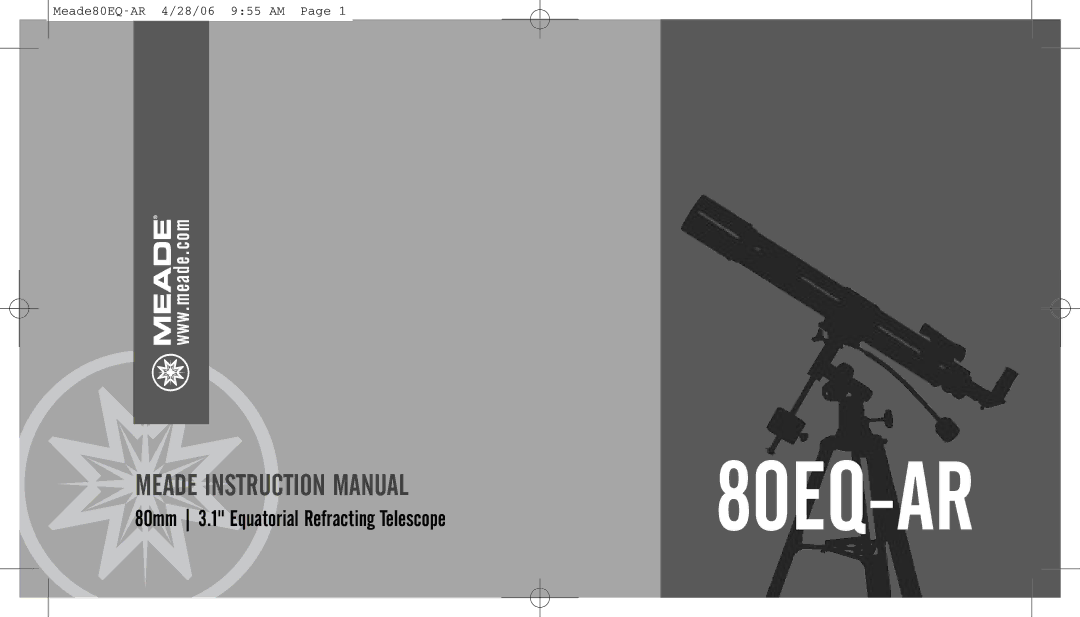 Meade 80EQ-AR instruction manual 