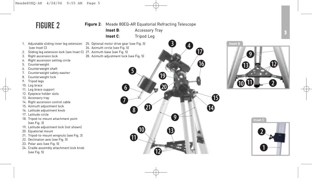 Meade instruction manual Meade80EQ-AR 4/28/06 955 AM 