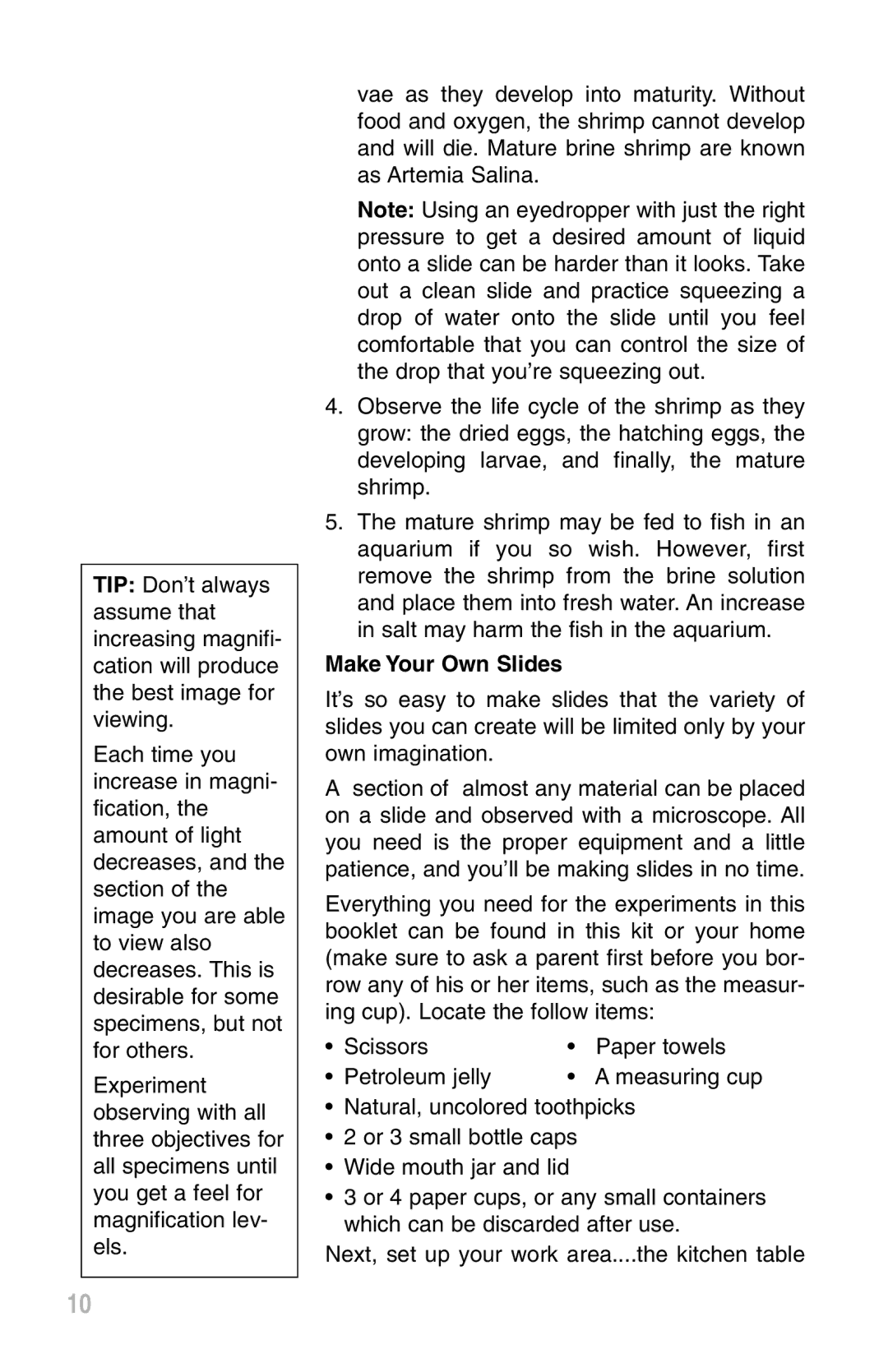 Meade 900X instruction manual Make Your Own Slides 