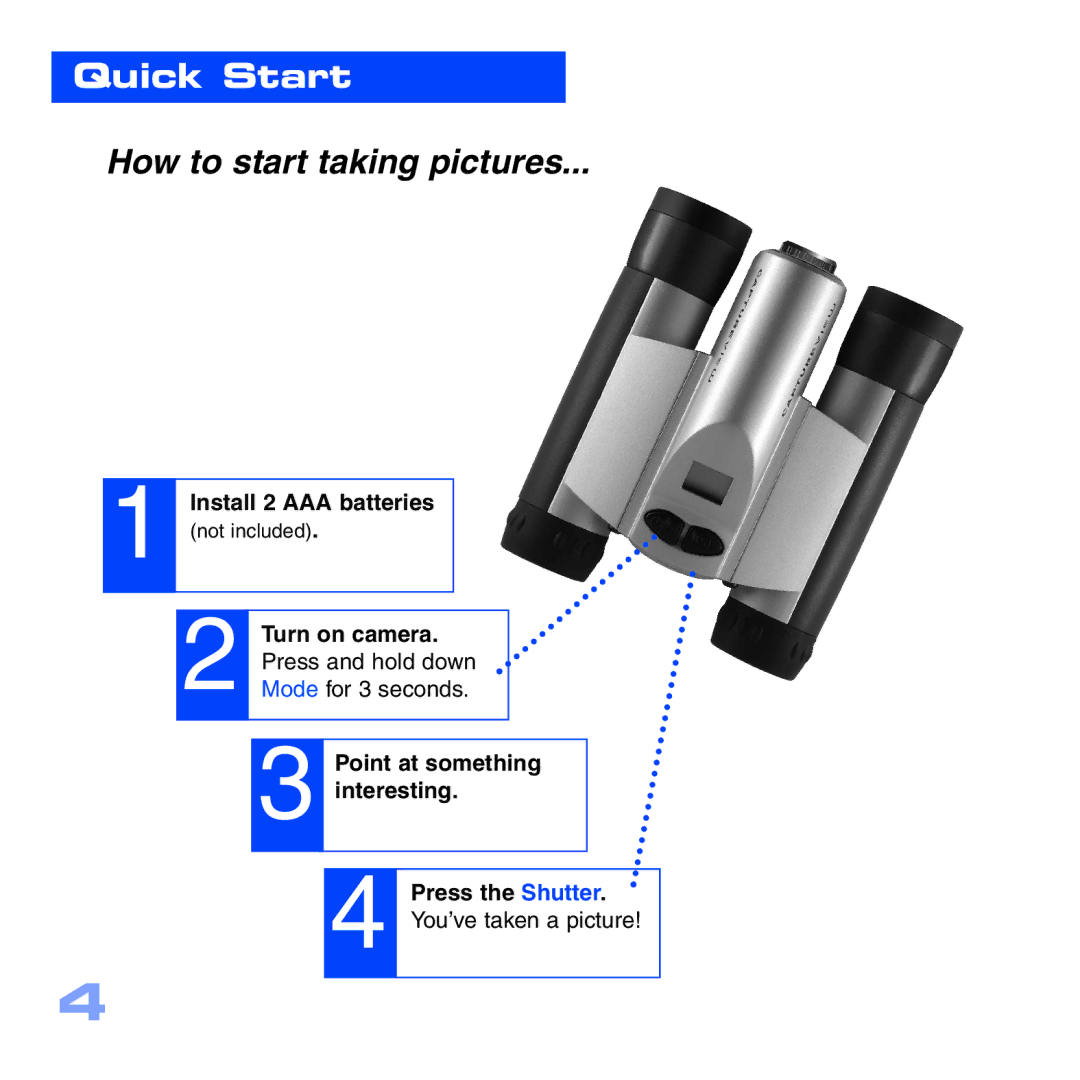 Meade CV-2 manual How to start taking pictures 