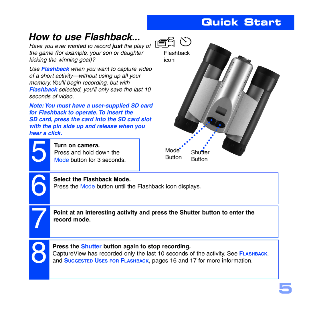 Meade CV-2 manual How to use Flashback 