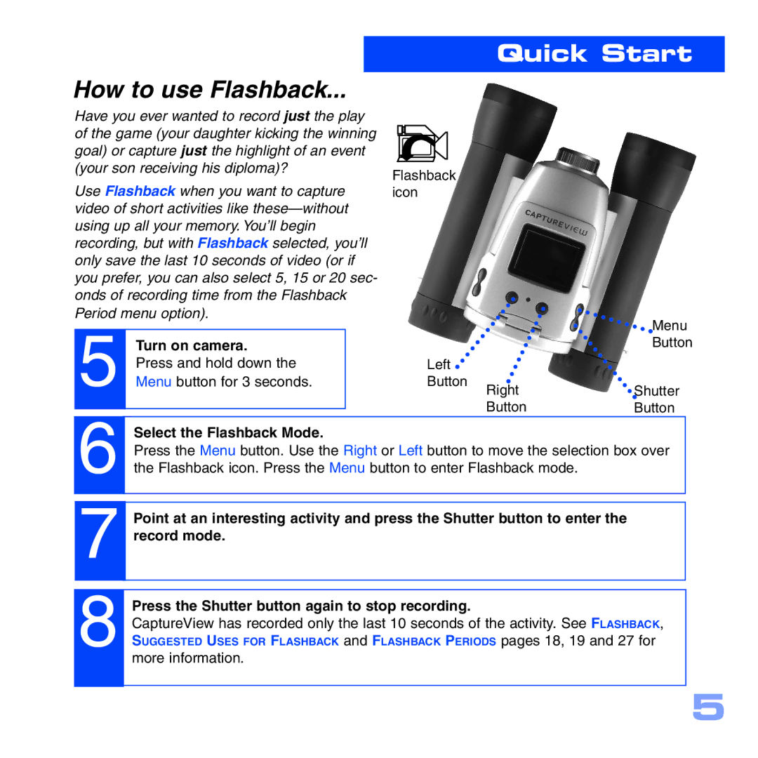 Meade CV-4 8 x 30 manual How to use Flashback 