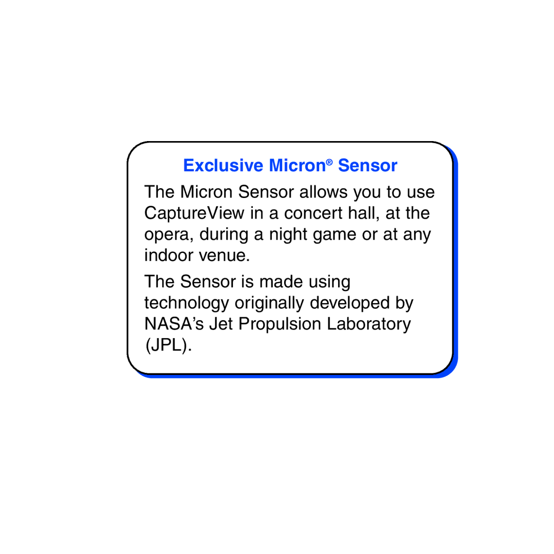 Meade CV-6 manual Exclusive Micron Sensor 