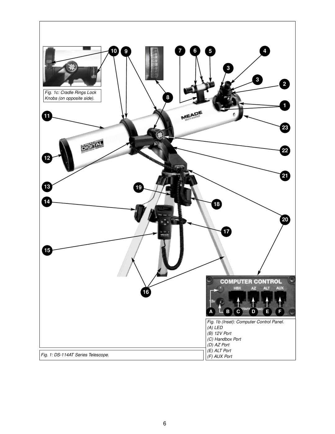 Meade DS-114AT instruction manual Led 