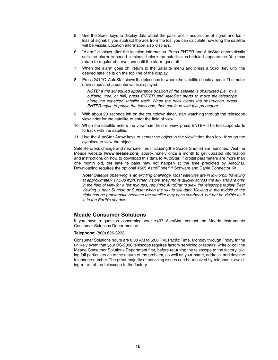 Meade DS-2090AT-TC, DS-2102AT-TC instruction manual Meade Consumer Solutions 