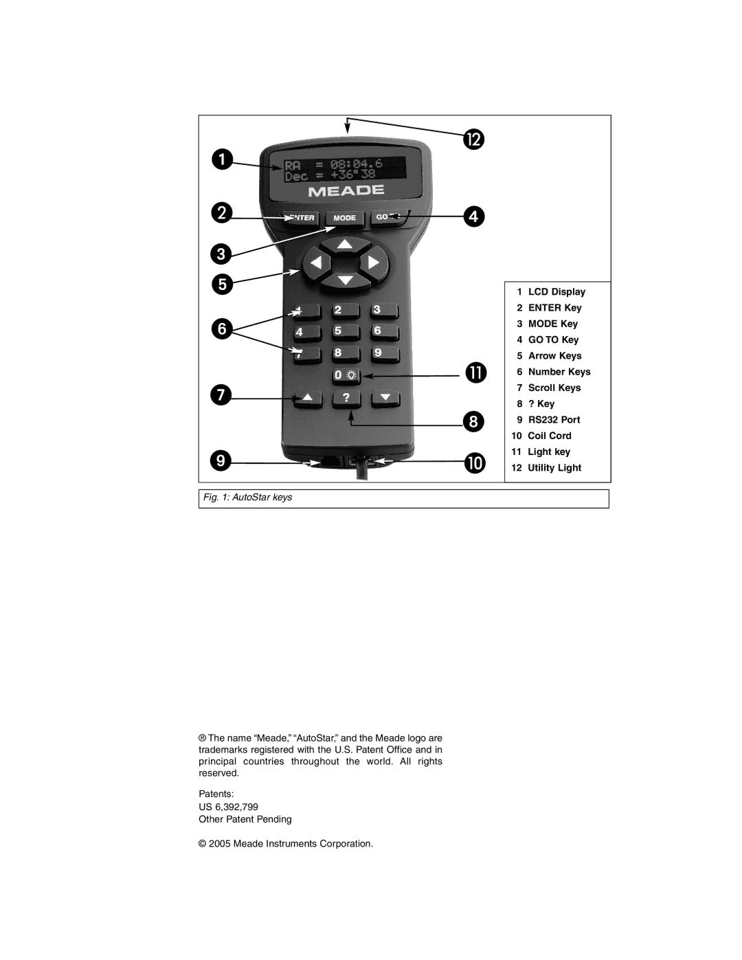 Meade DS-2090AT-TC, DS-2102AT-TC instruction manual Enter Key 