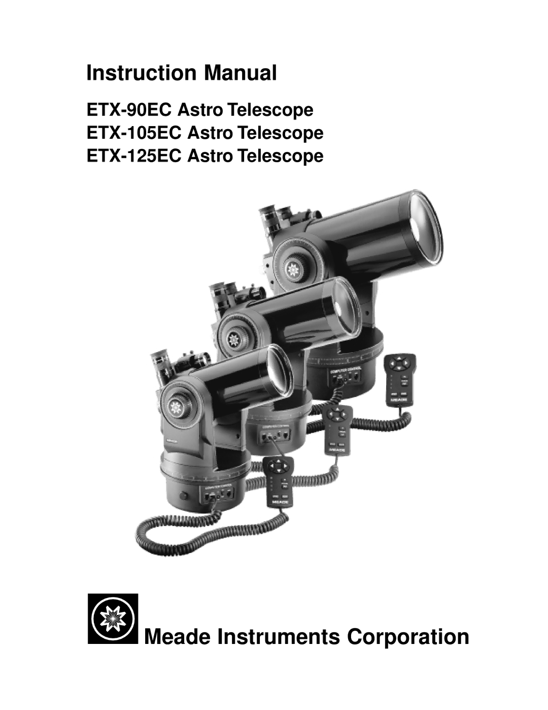 Meade ETX-105EC, ETX-125EC instruction manual Meade Instruments Corporation 