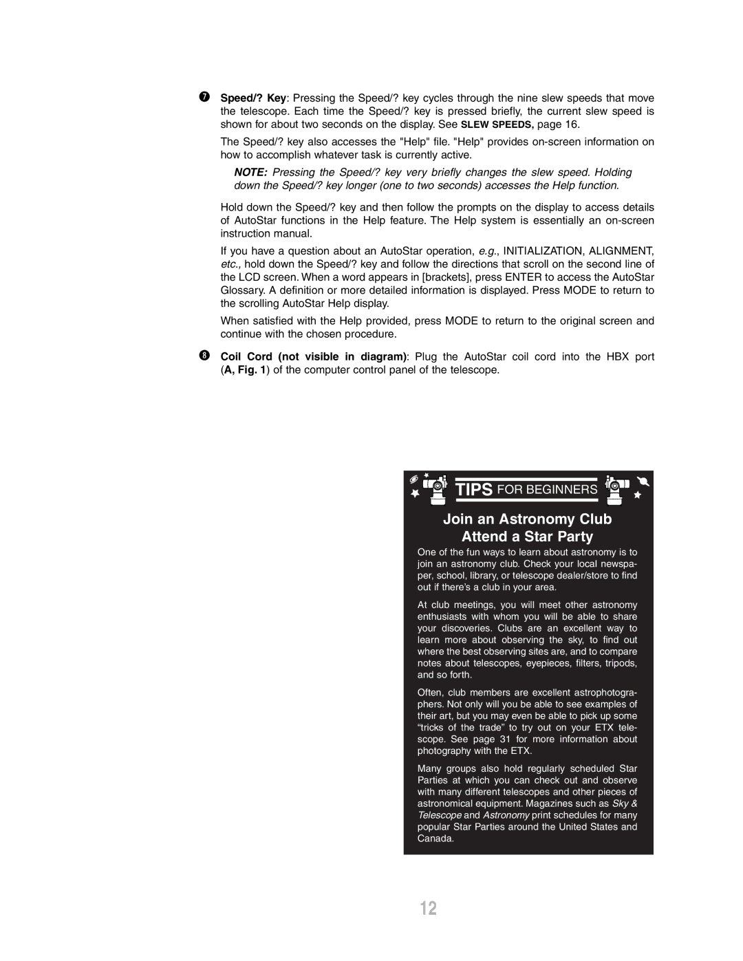 Meade ETX-80AT-BB instruction manual Join an Astronomy Club Attend a Star Party 