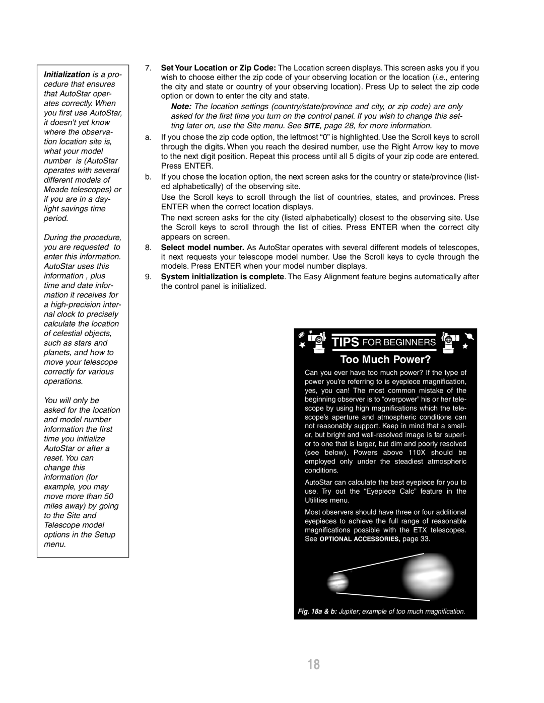 Meade ETX-80AT-BB instruction manual Too Much Power? 