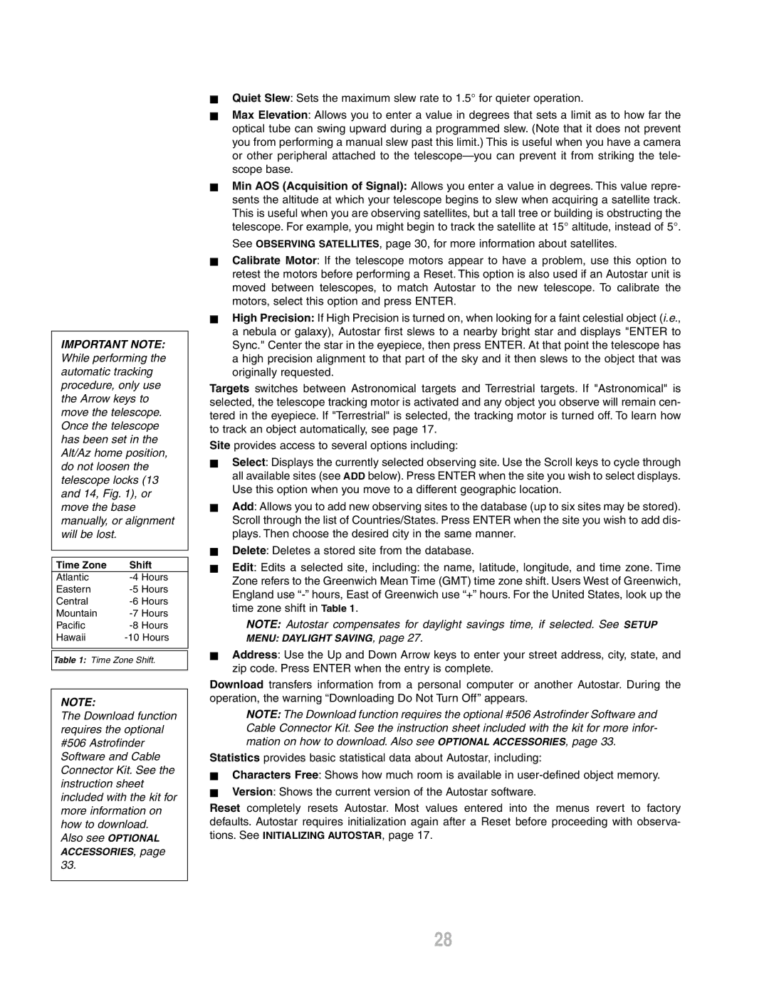 Meade ETX-80AT-BB instruction manual Menu Daylight SAVING 