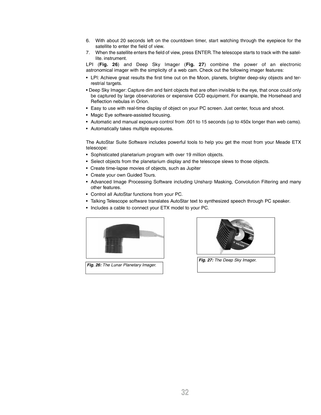 Meade ETX-80AT-BB instruction manual Lunar Planetary Imager 