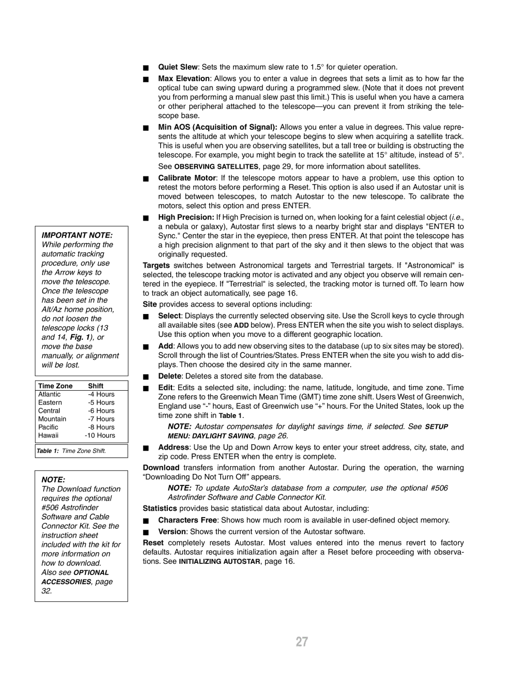 Meade ETX-80AT-TC instruction manual Menu Daylight SAVING 