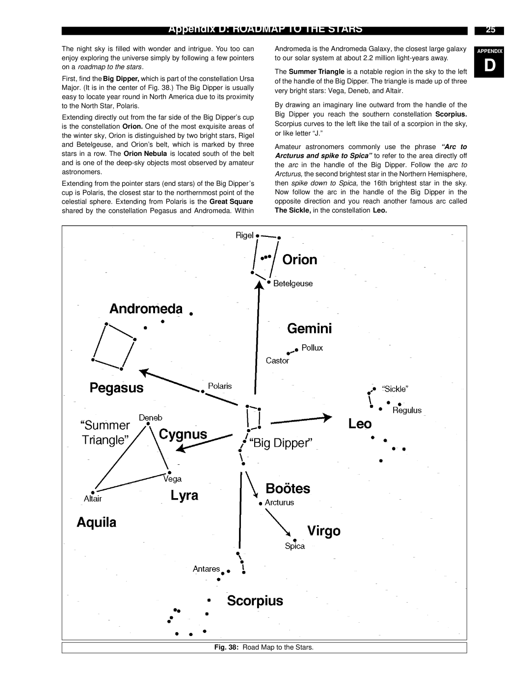 Meade ETX-90EC instruction manual Appendix D ROADMAPzTO the Stars, Road Map to the Stars 