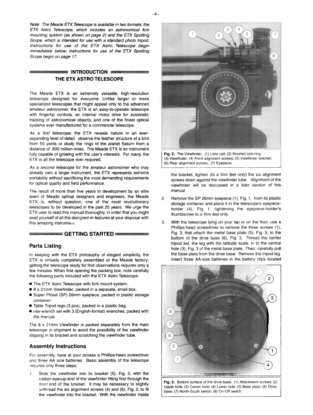 Meade ETX Astro Telescope/ETX Spotting Scope manual 