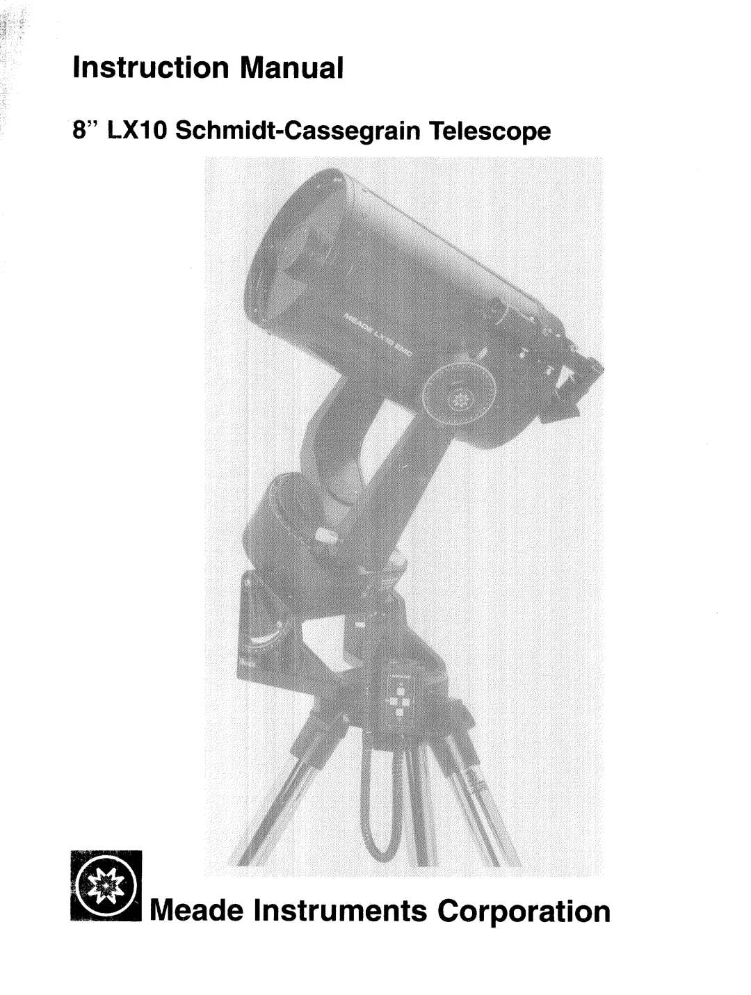 Meade LX10 manual 