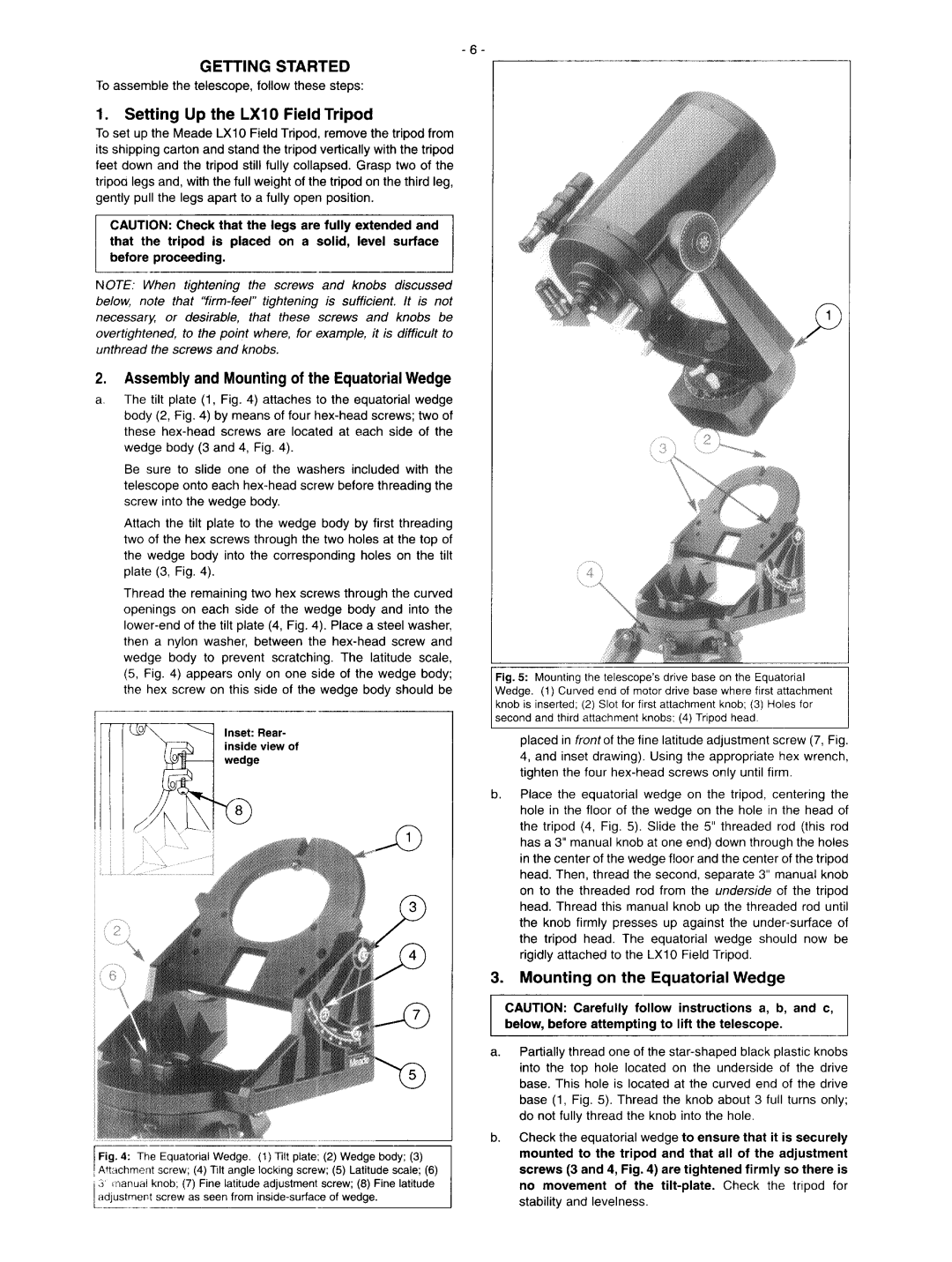 Meade LX10 manual 