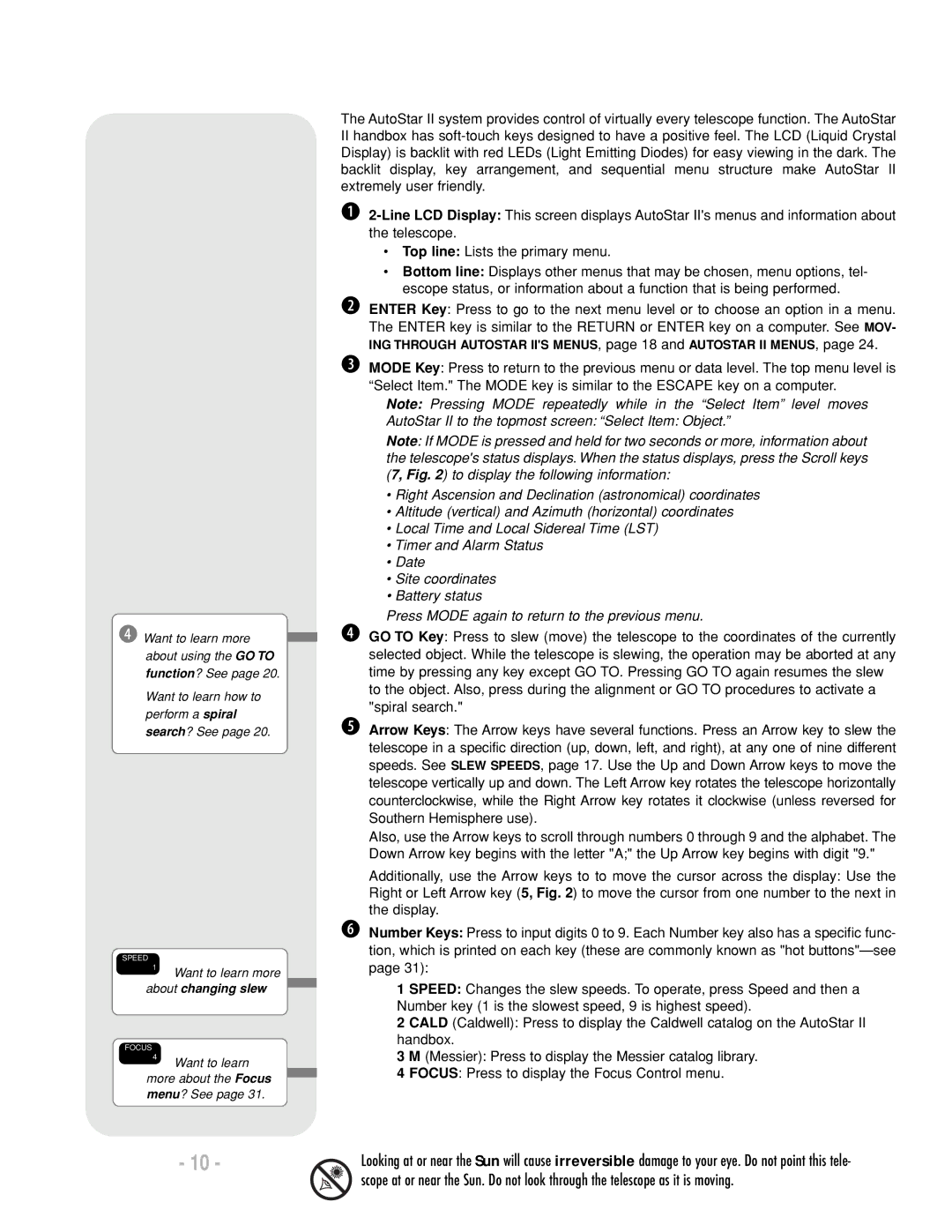 Meade LX200 R instruction manual Want to learn more about changing slew 