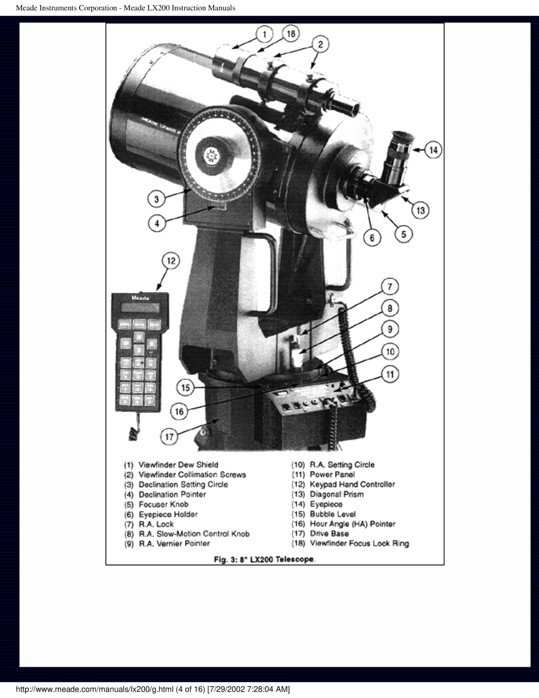 Meade LX200 instruction manual 