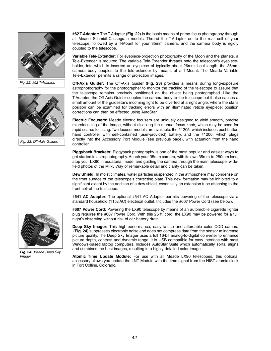 Meade LX90 instruction manual #62 T-Adapter 